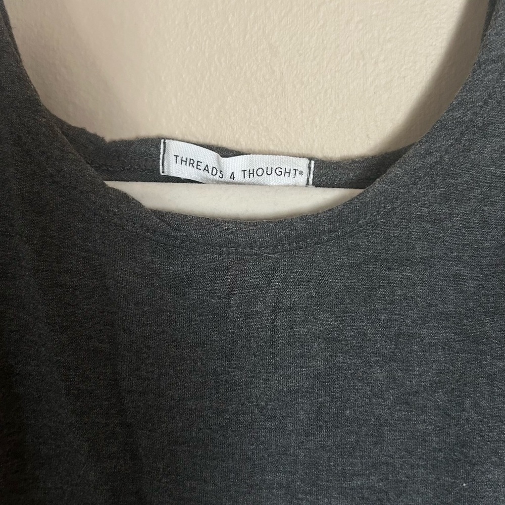 Threads 4 Thought Charcoal Long Sleeve Top - Picture 4 of 7